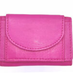 Δερμάτινο πορτοφόλι Unisex  (πολύ μικρό) 1757-2W φούξια